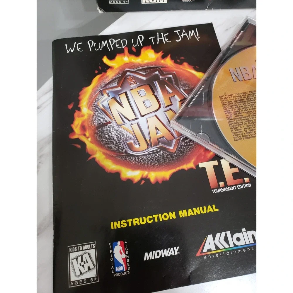 NBA Jam T.E TE Tournament Edition PC CD Rom Big Box‎ Windows 95
